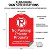 Signmission Designer Series Sign Out Of Bounds, Red & White Heavy-Gauge Aluminum Sign, 24" x 18", RW-1824-9804 A-DES-RW-1824-9804